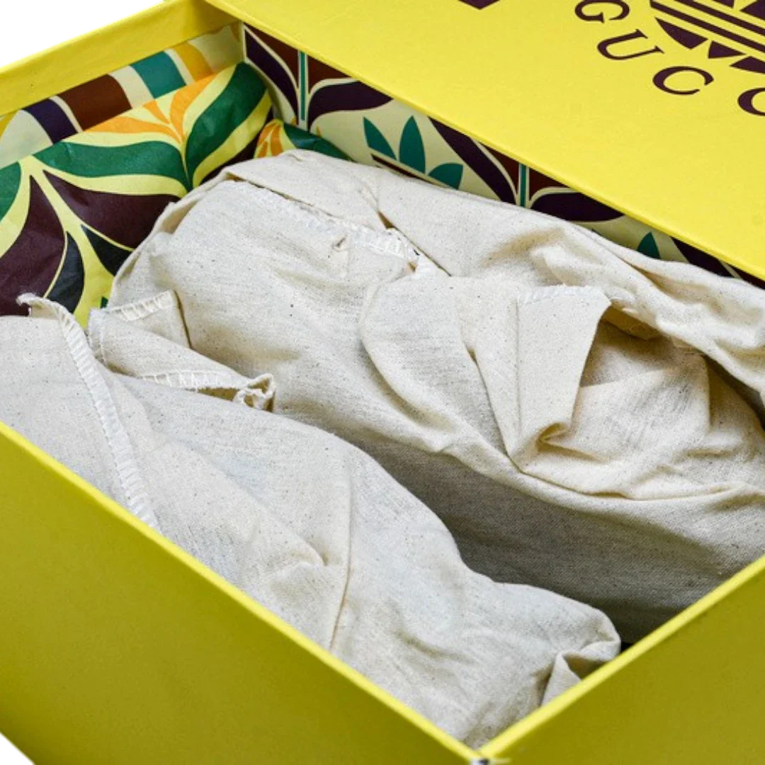 Guссi x Gazelle 'Yellow Velvet Green'