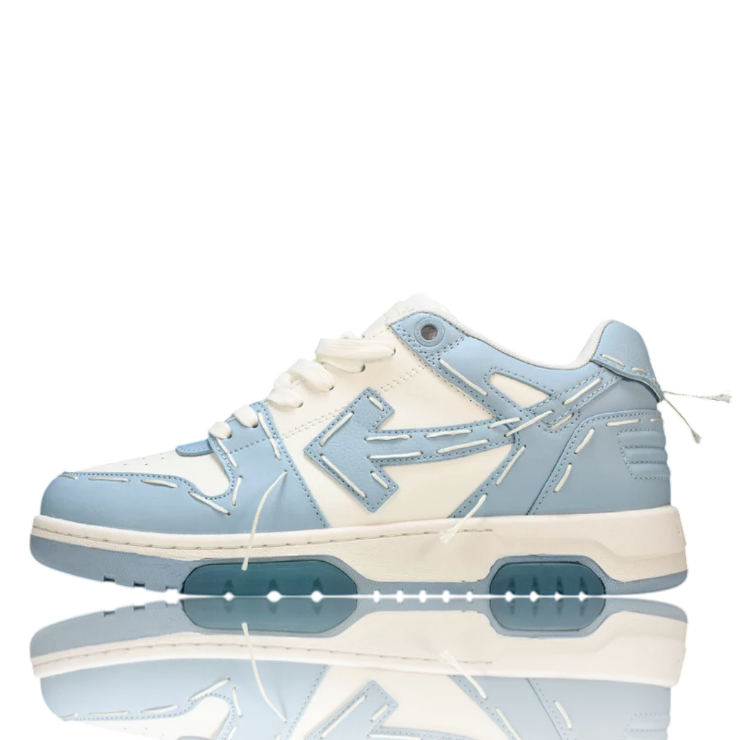 Off-White Out Of Office Low Top - Sartorial Stitch 'White Light Blue'