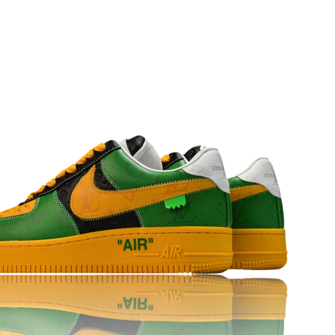 Louis Vuittоп x AF1 By Virgil Abloh 'Black Green Yellow'