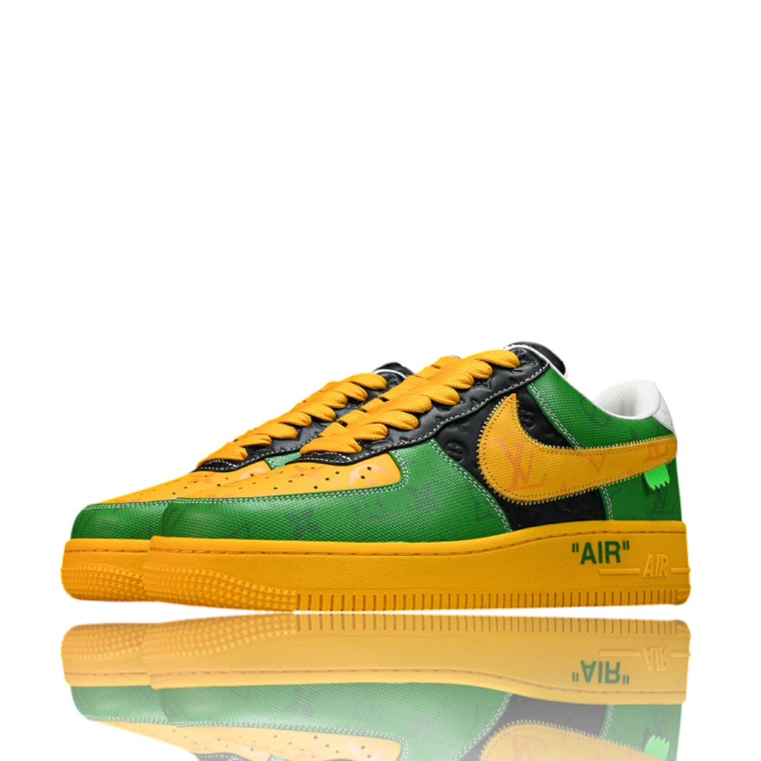 Louis Vuittоп x AF1 By Virgil Abloh 'Black Green Yellow'