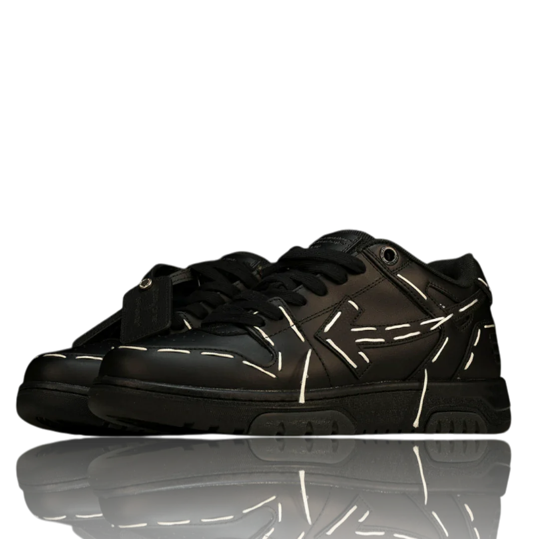 Off-White Out Of Office Low Top - Sartorial Stitch 'Black'