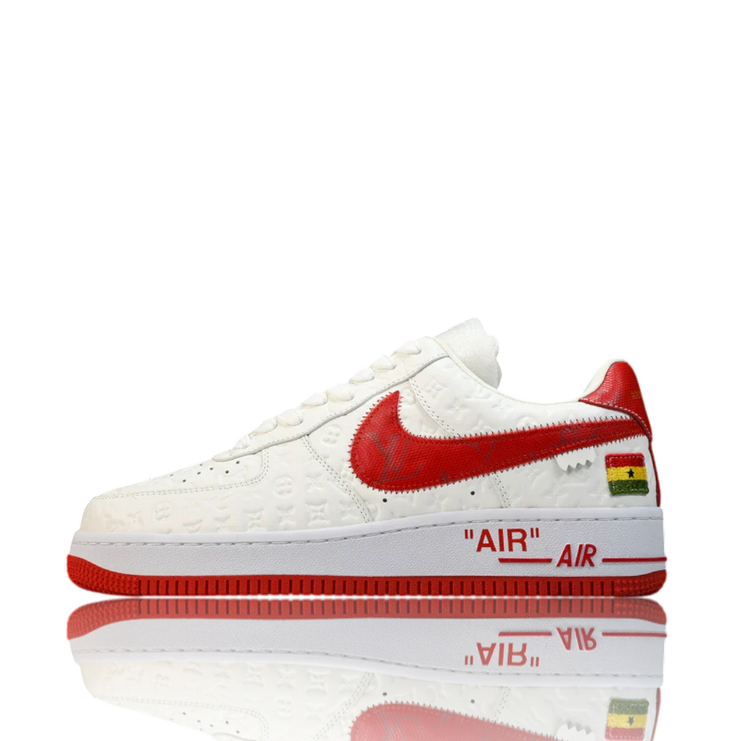 Louis Vuittоп x AF1 By Virgil Abloh 'White Red'