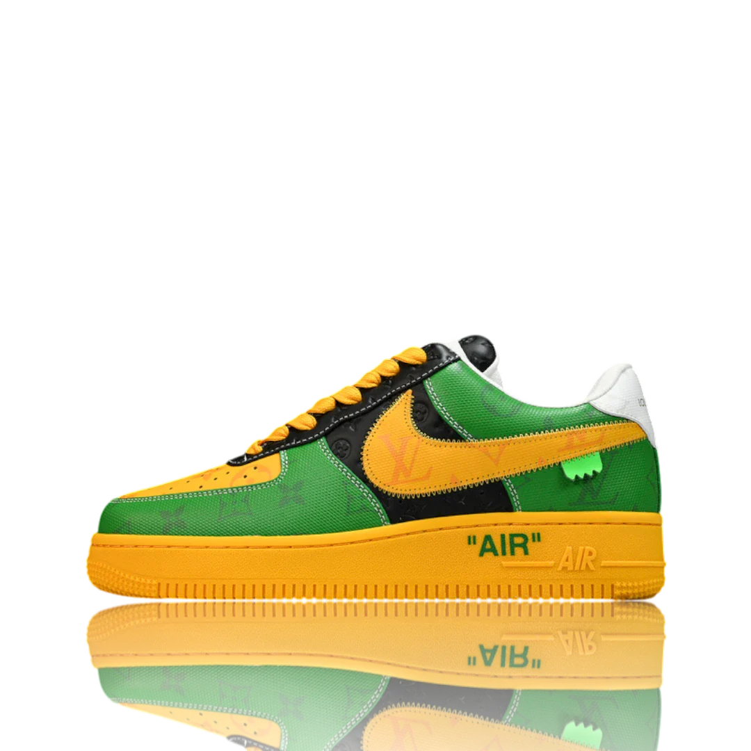 Louis Vuittоп x AF1 By Virgil Abloh 'Black Green Yellow'