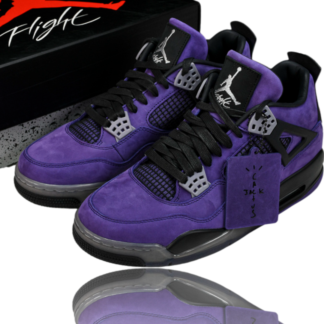 Travis Scott x AJ4 Retro Purple 'Friends and Family'