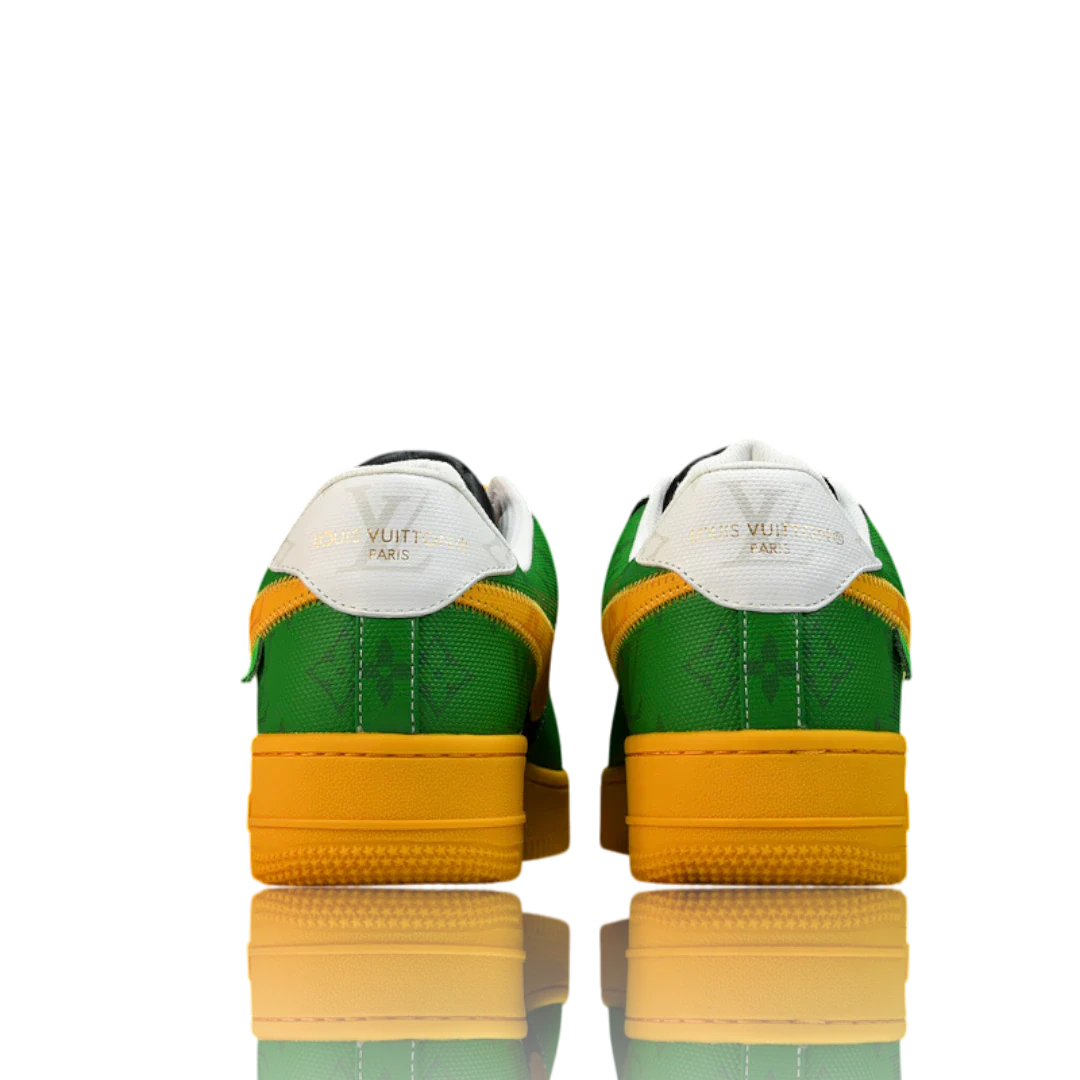 Louis Vuittоп x AF1 By Virgil Abloh 'Black Green Yellow'