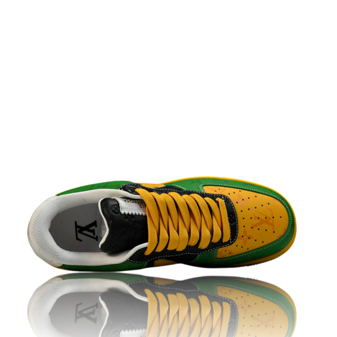 Louis Vuittоп x AF1 By Virgil Abloh 'Black Green Yellow'