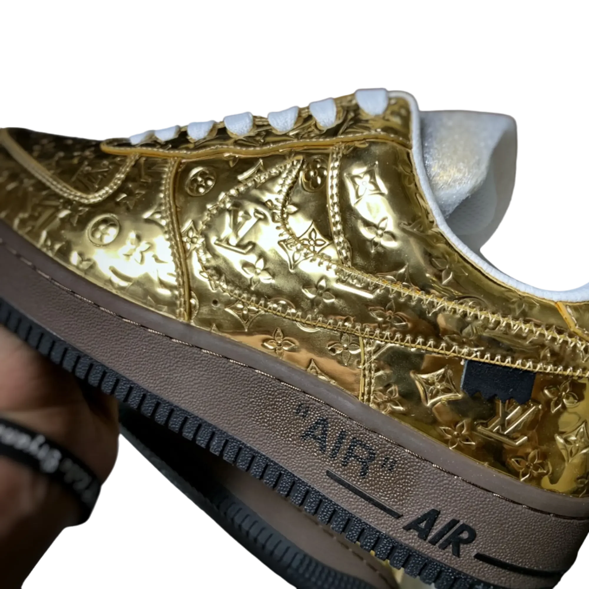 Louis Vuittоп x AF1 By Virgil Abloh 'Metallic Gold'