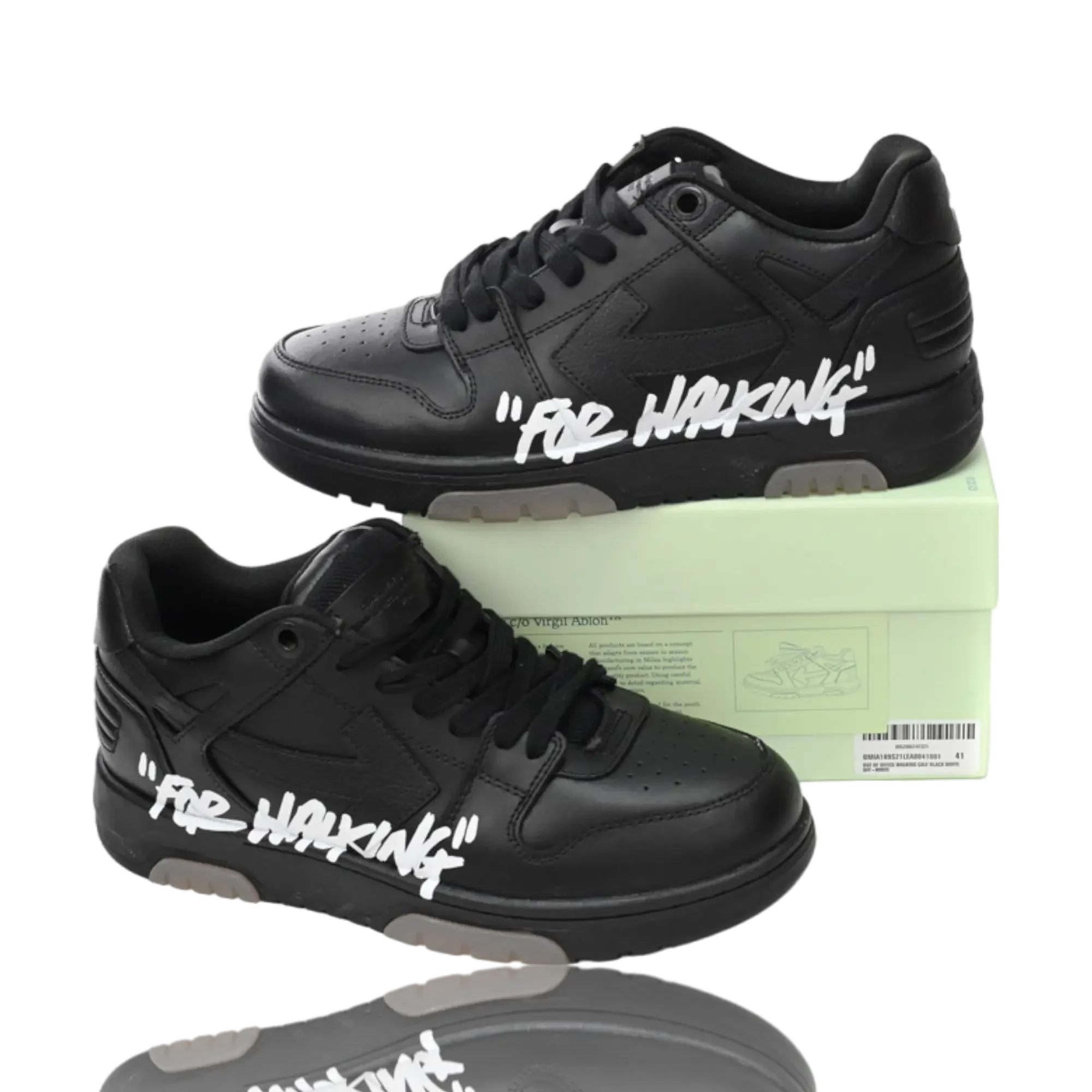 Off-White Out Of Office Low Top 'For Walking' Black White