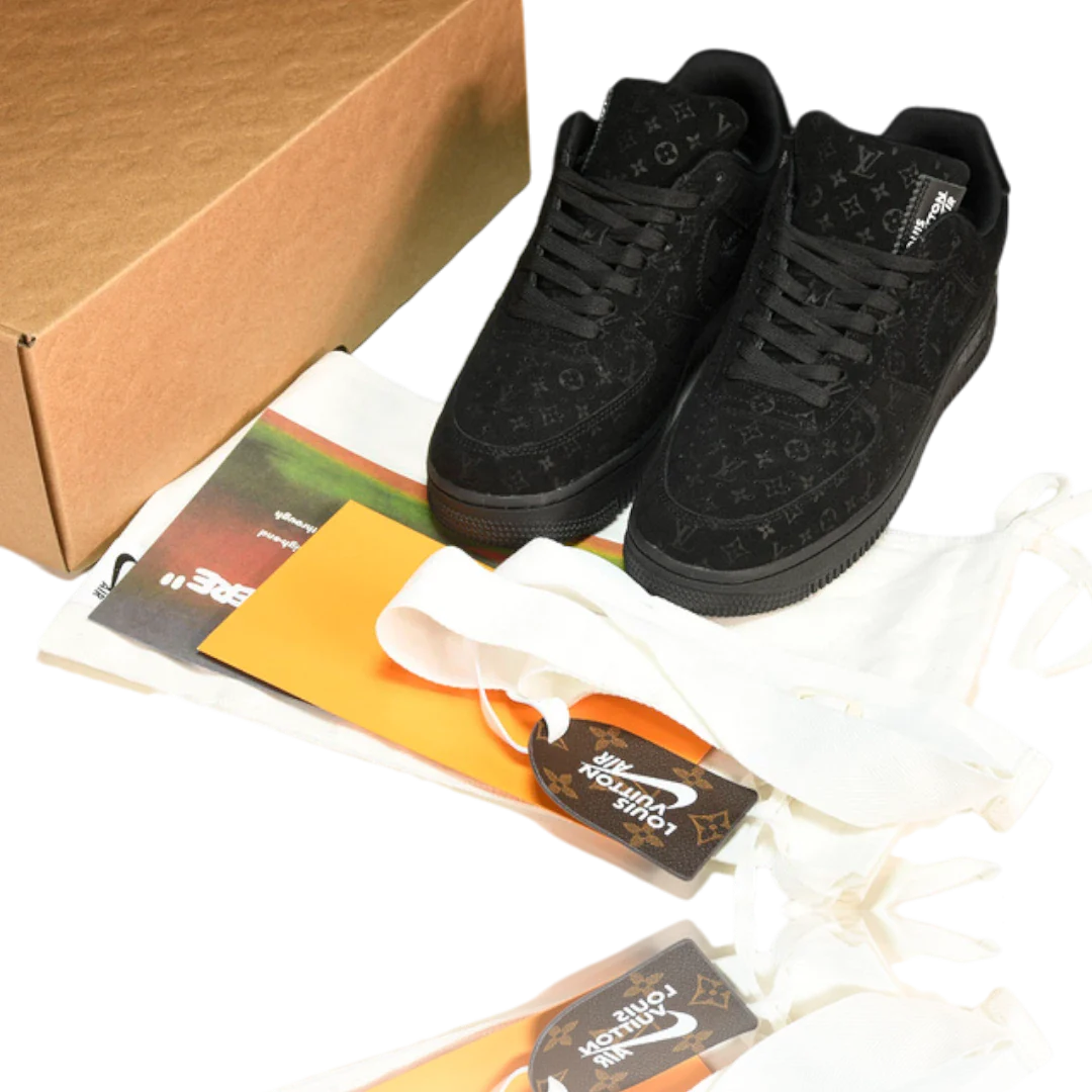 Louis Vuittоп x AF1 By Virgil Abloh ‘Black’