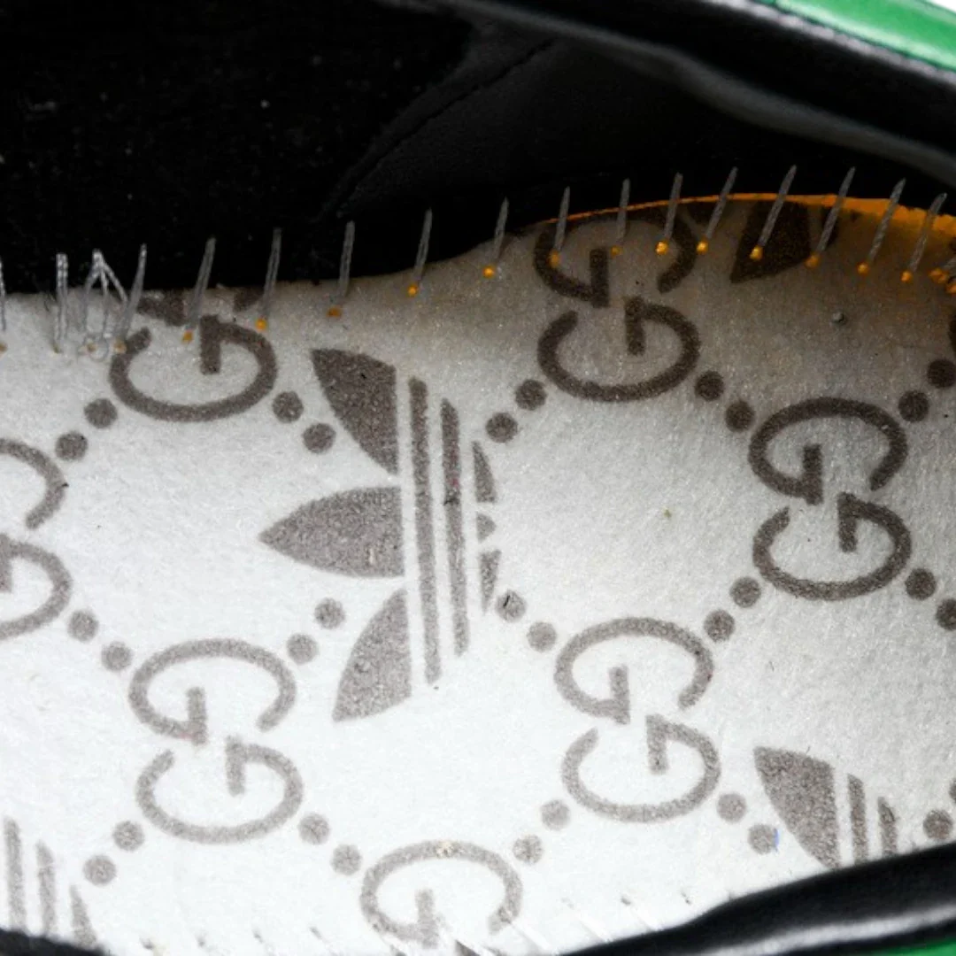 Guссi x Gazelle 'Yellow Velvet Green'