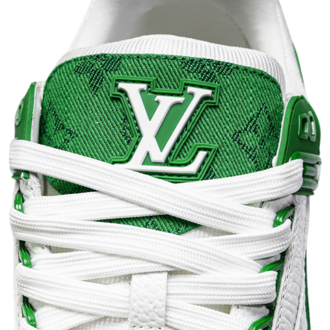 Louis Vuittоп Trainer Low 'Monogram Denim White Green'