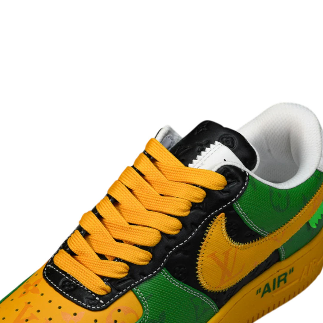 Louis Vuittоп x AF1 By Virgil Abloh 'Black Green Yellow'