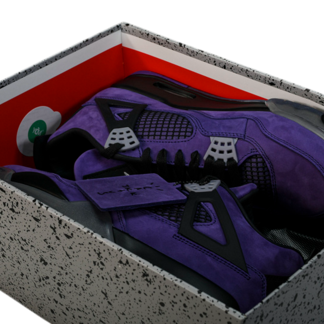Travis Scott x AJ4 Retro Purple 'Friends and Family'