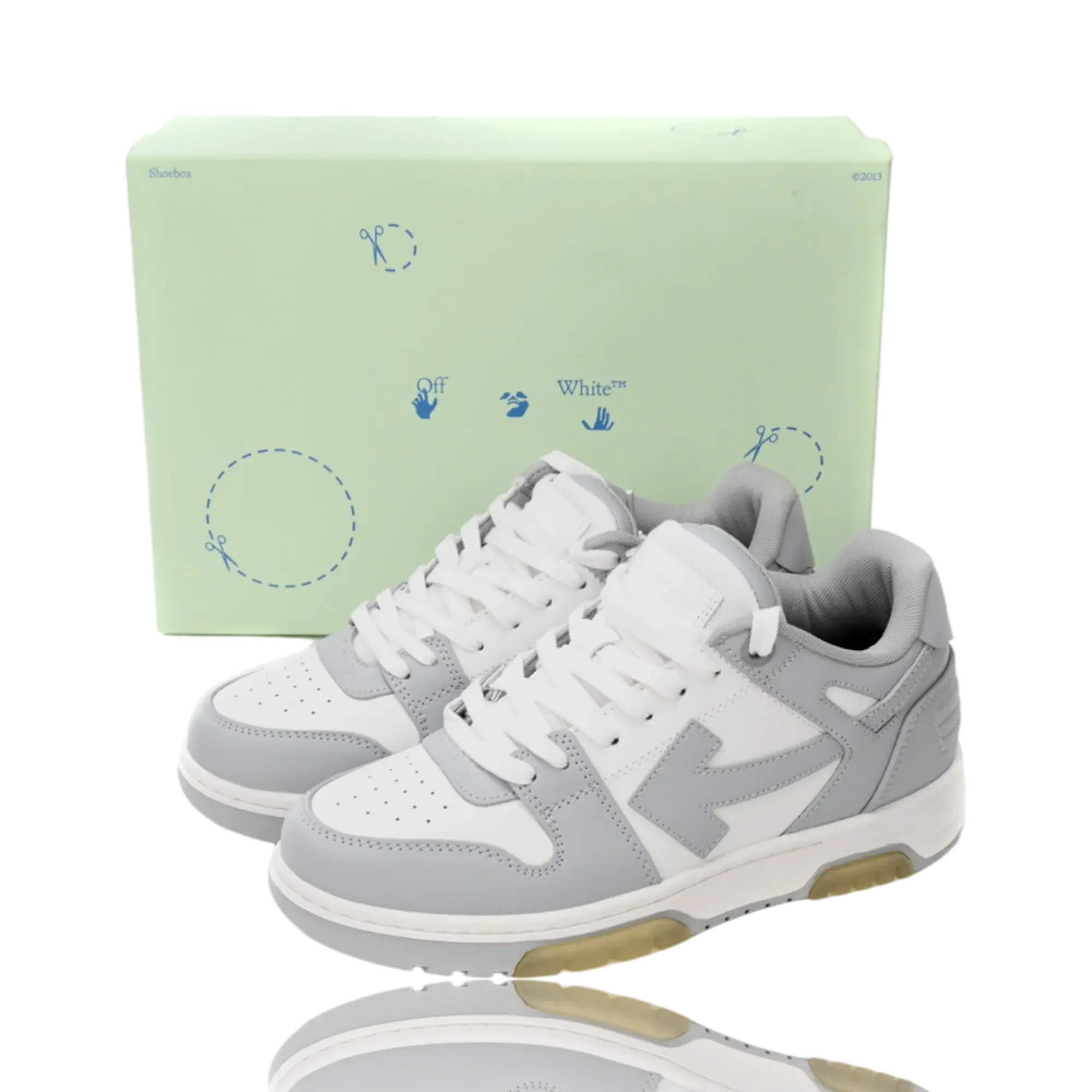 Off-White Out Of Office Low Top 'Grey White'