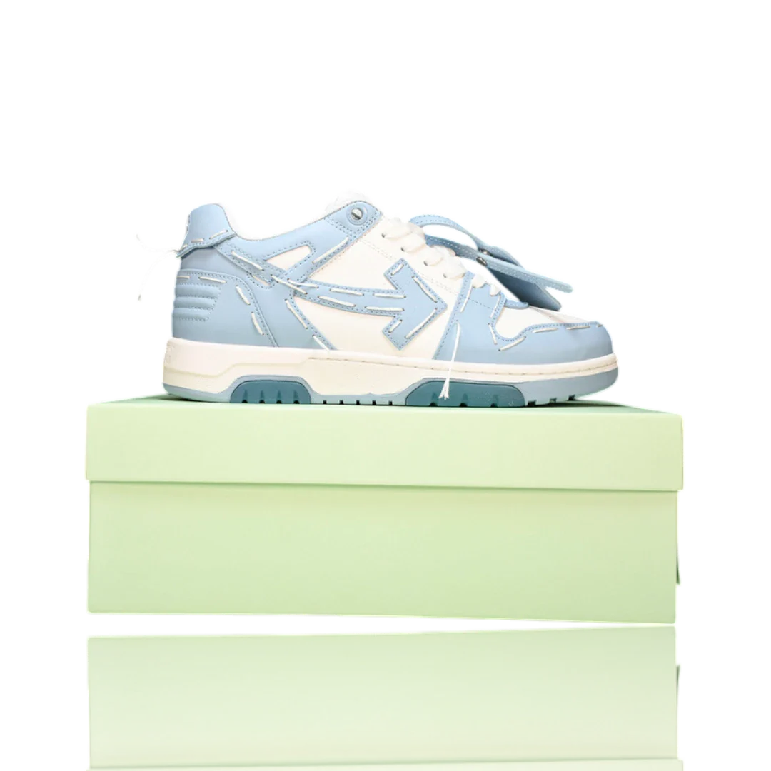 Off-White Out Of Office Low Top - Sartorial Stitch 'White Light Blue'
