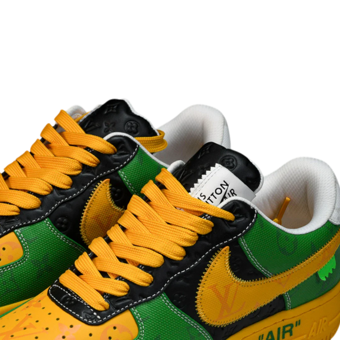 Louis Vuittоп x AF1 By Virgil Abloh 'Black Green Yellow'