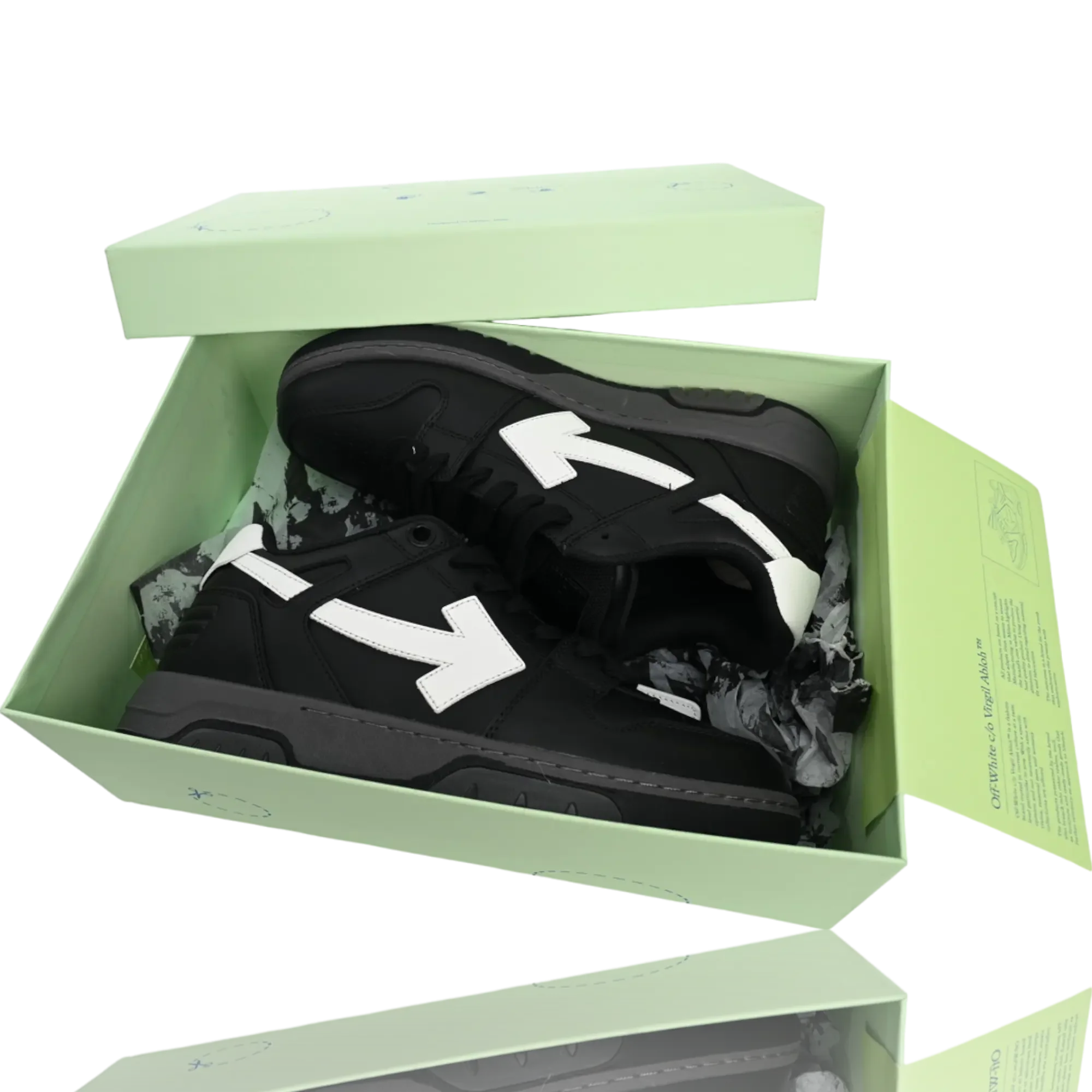 Off-White Out Of Office Low Top 'Black White'