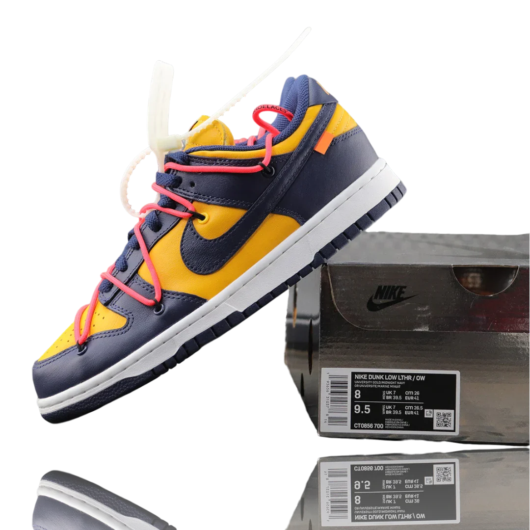 Off-White x SB Dnk Low 'University Gold'