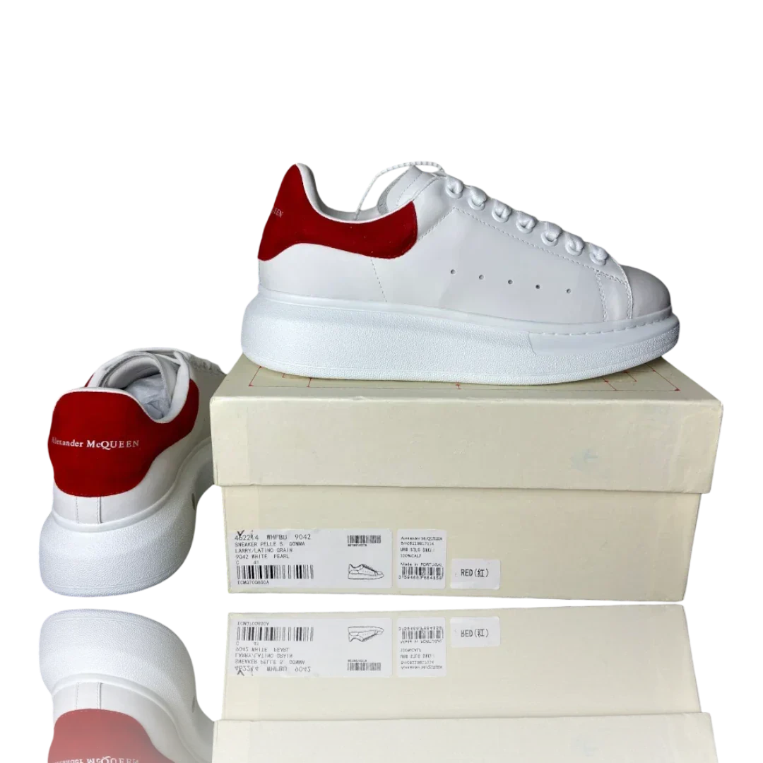 McQueen Oversized 'White Lust Red'